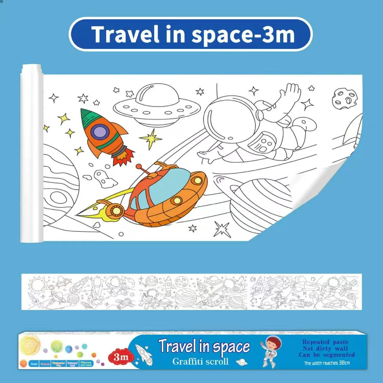 Graffiti Scroll – Travel in Space