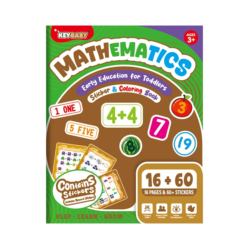 Sticker & Coloring Book – Mathematics