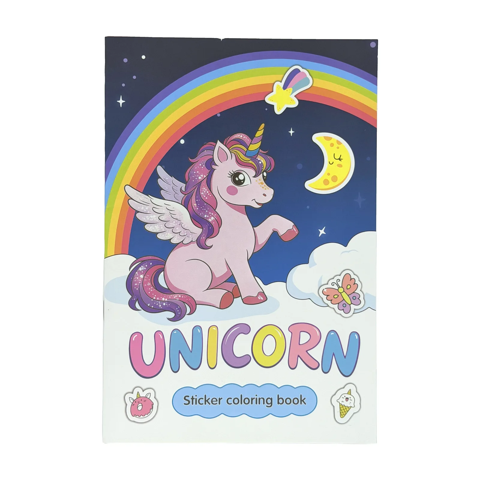 Unicorn Sticker Coloring Book